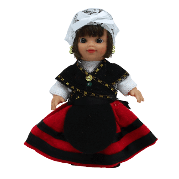 Muñeca regional Asturiana Folk