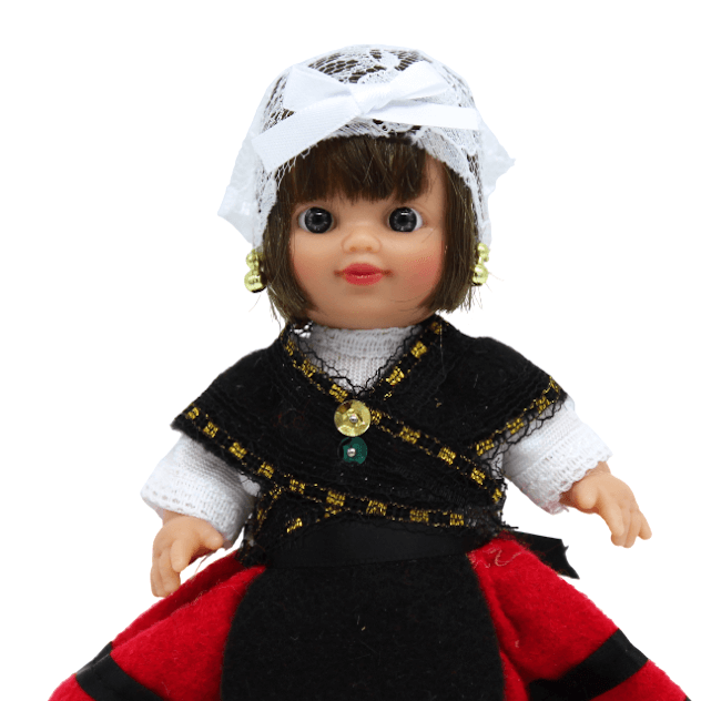 Muñeca regional Asturiana Folk