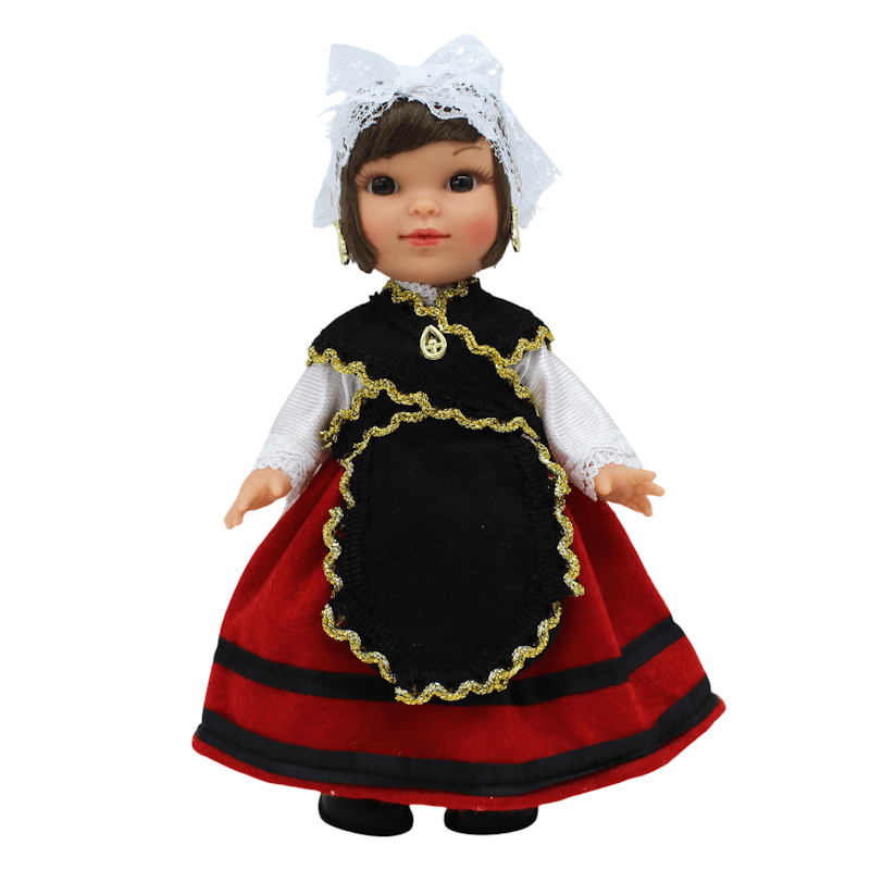Muñeca regional Asturiana Folk