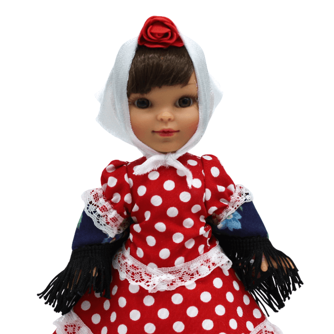 Muñeca regional chulapa Madrileña Folk