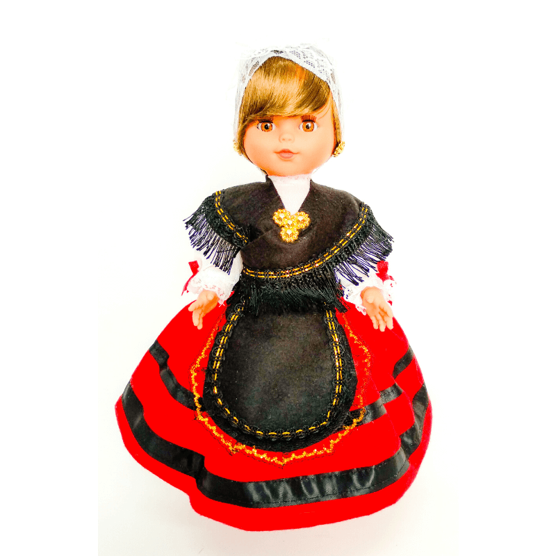 Muñeca regional Asturiana Folk