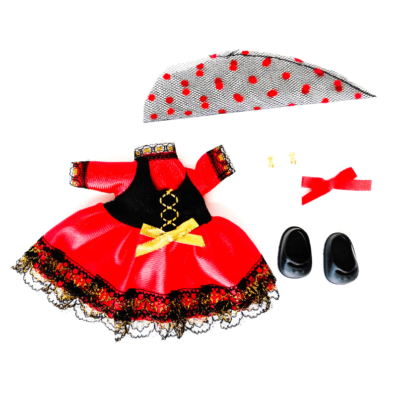 Vestido regional Piconera muñeca