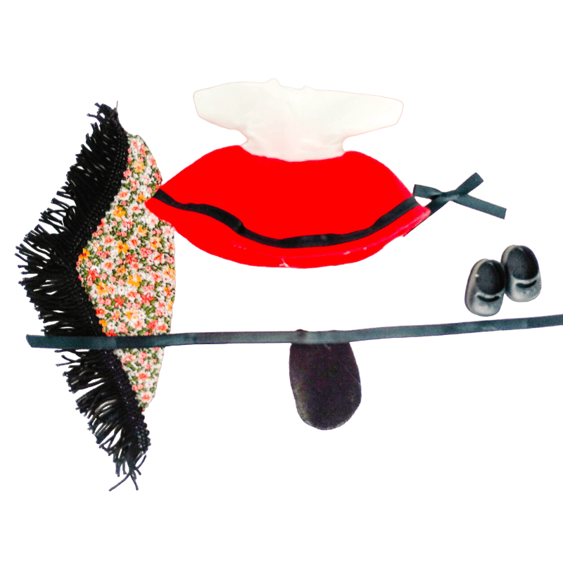 Vestido regional Conquense muñeca