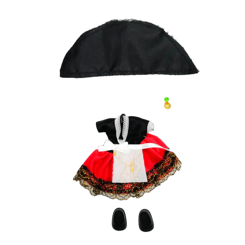 Vestido regional Cartagenera muñeca