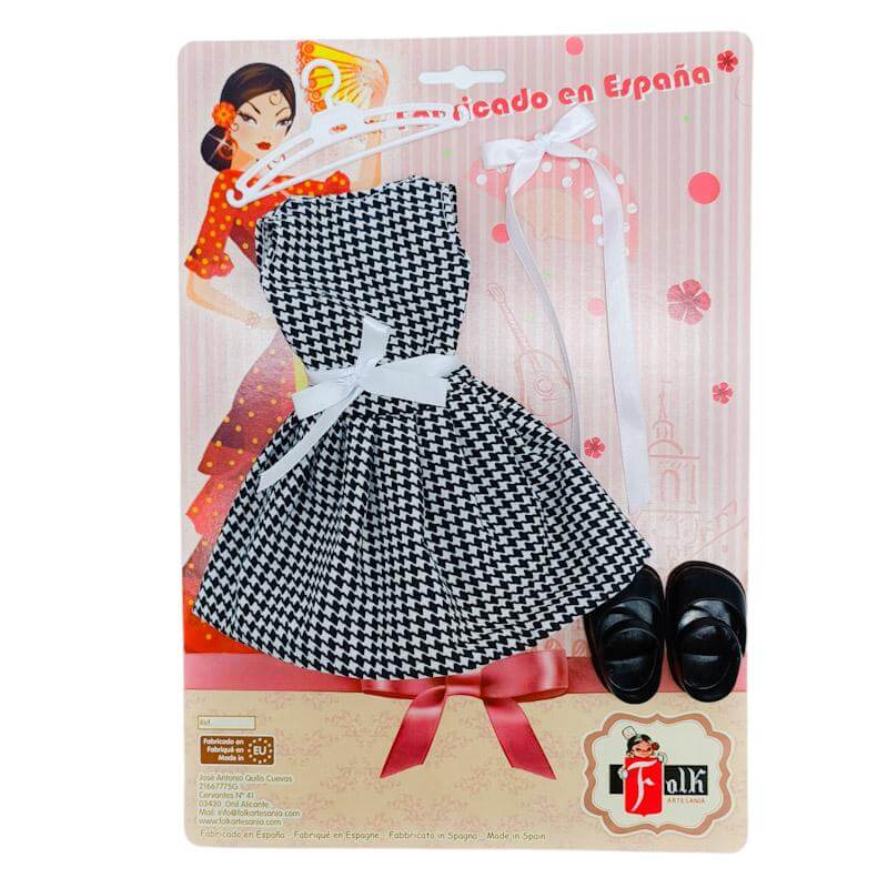 Folk Artesanía Vestido muñeca Religiosa Santera Diosa Yemaya muñeca colección Sintra, Simona, Mari's, Pepa's o Naia 41 cm. Fabricado en España