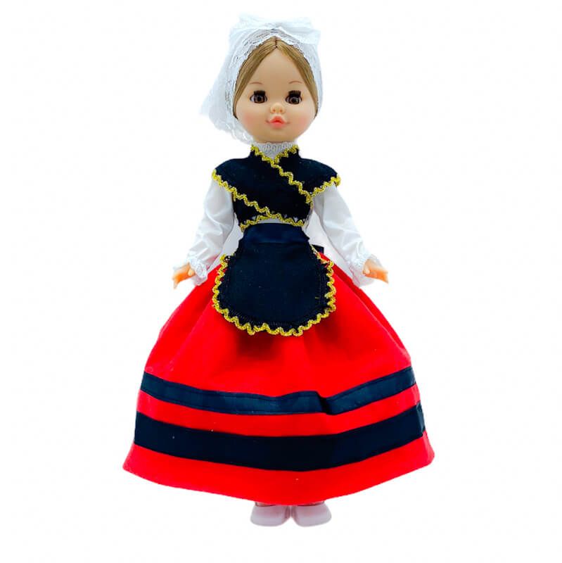 Muñeca Sintra regional Asturiana Folk