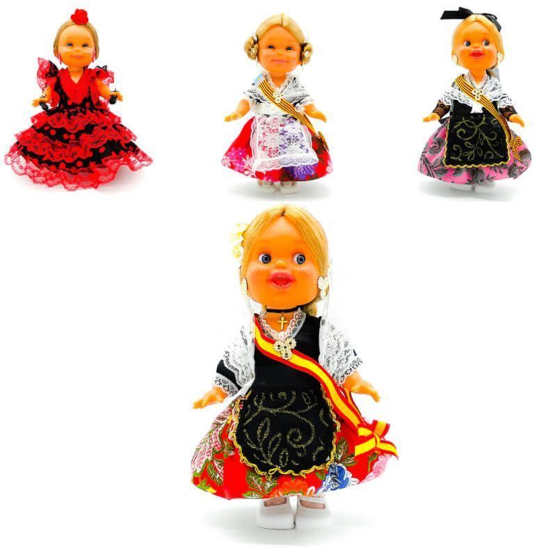 Muñecas Lara vestidos regionales España