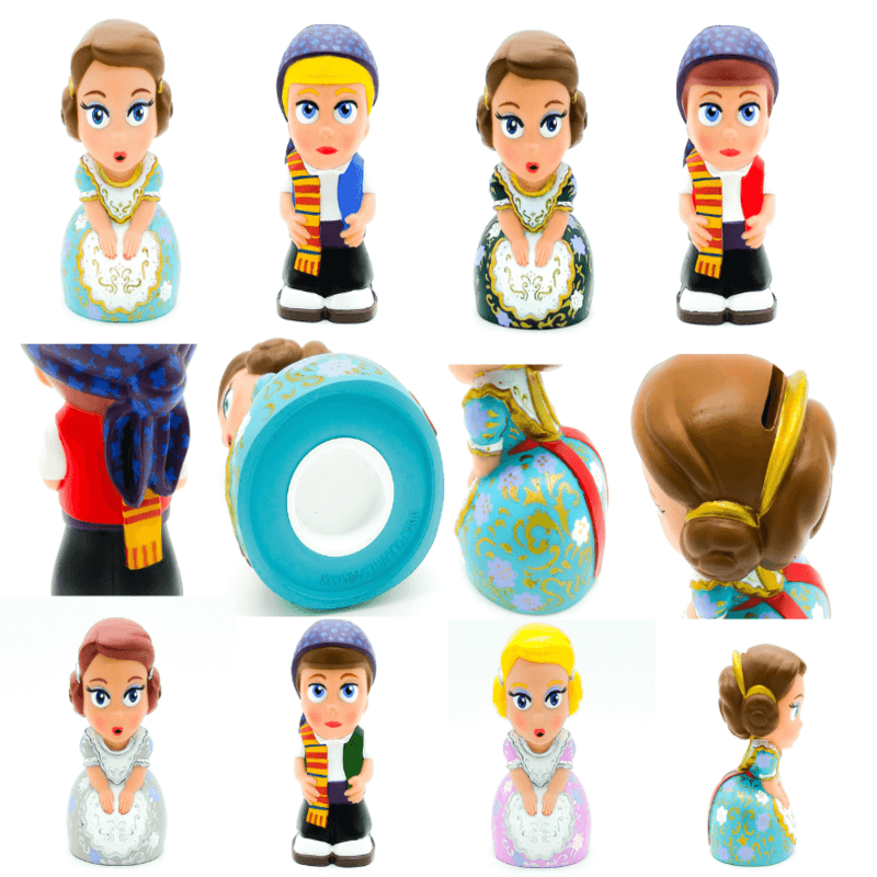 Muñecas falleras y falleros huchas ninot Valencia