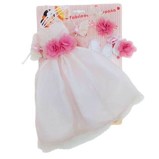 Set ropa muñeca Folk Artesanía vestido comunión lujo, edición limitada de ropa para nuestras muñecas colección Sintra, Simona, Mari's, Pepa's, Naia.
