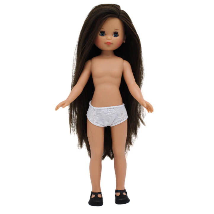 Muñeca desnuda Elena Folk