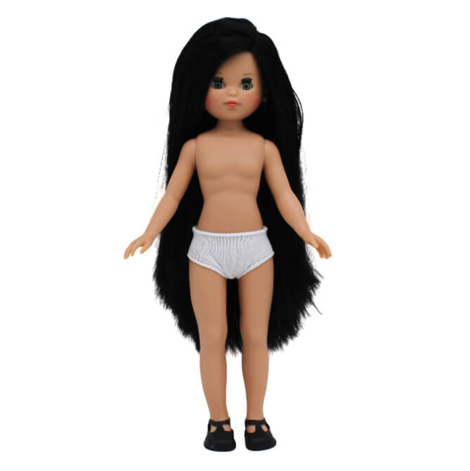 Muñeca desnuda Elena Folk