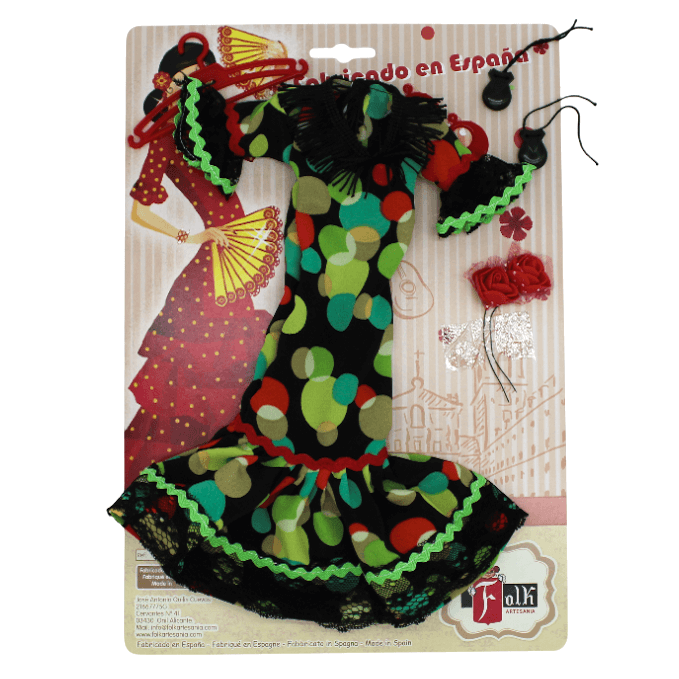 Vestido muñeca flamenca andaluza