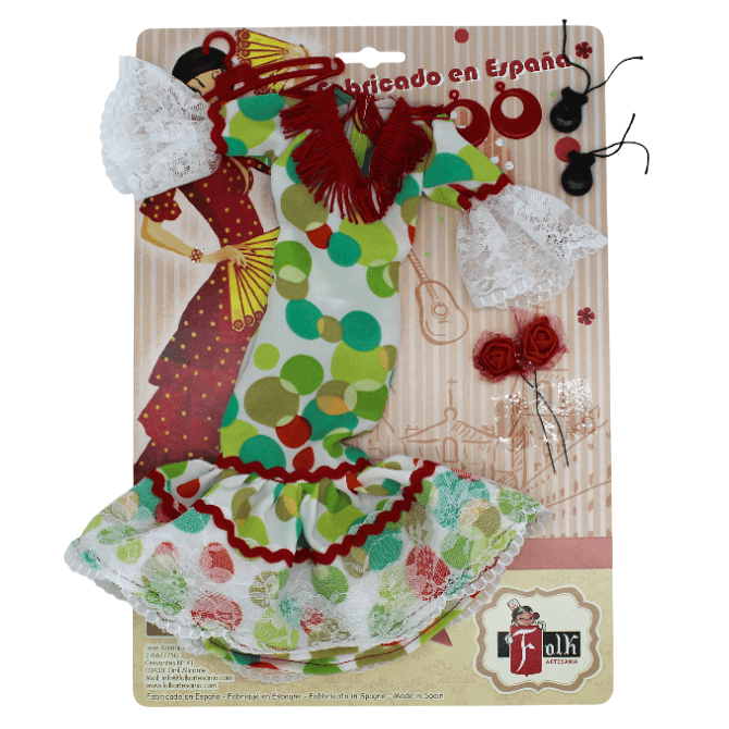 Vestido muñeca flamenca andaluza
