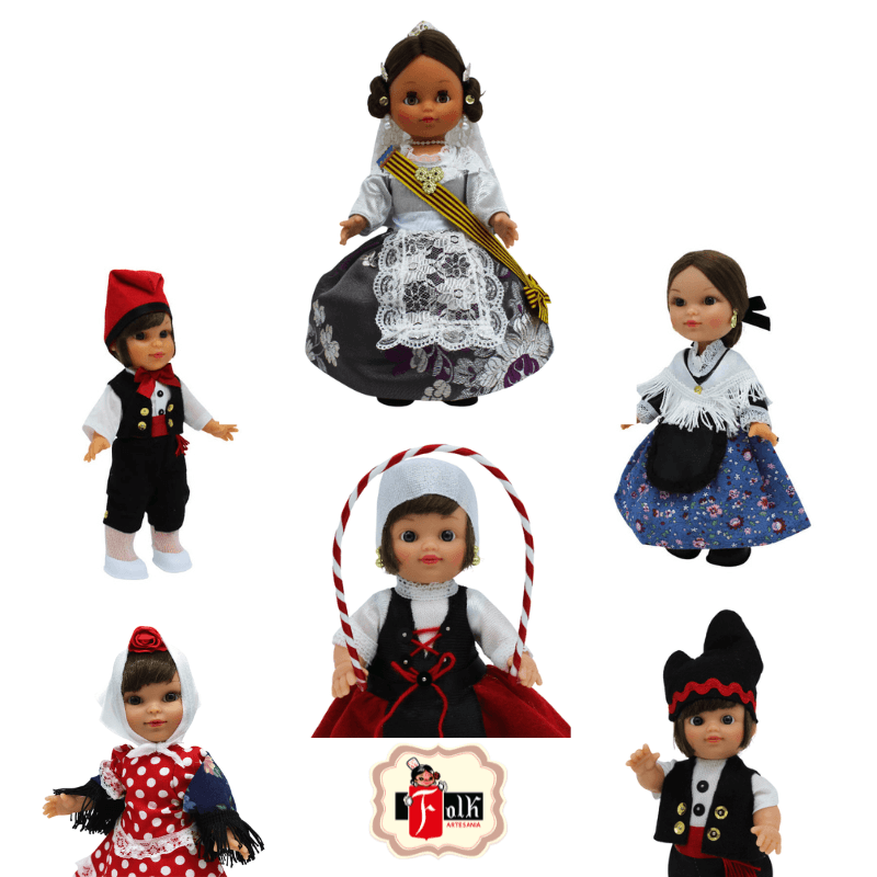 Muñecas regionales España colección varios modelos y tamaños